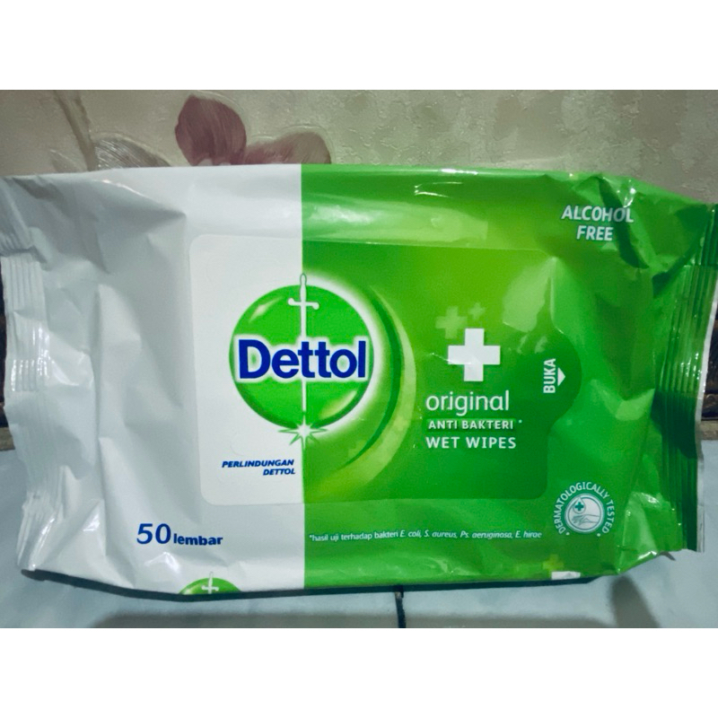 tisu basah detol 50 lembar