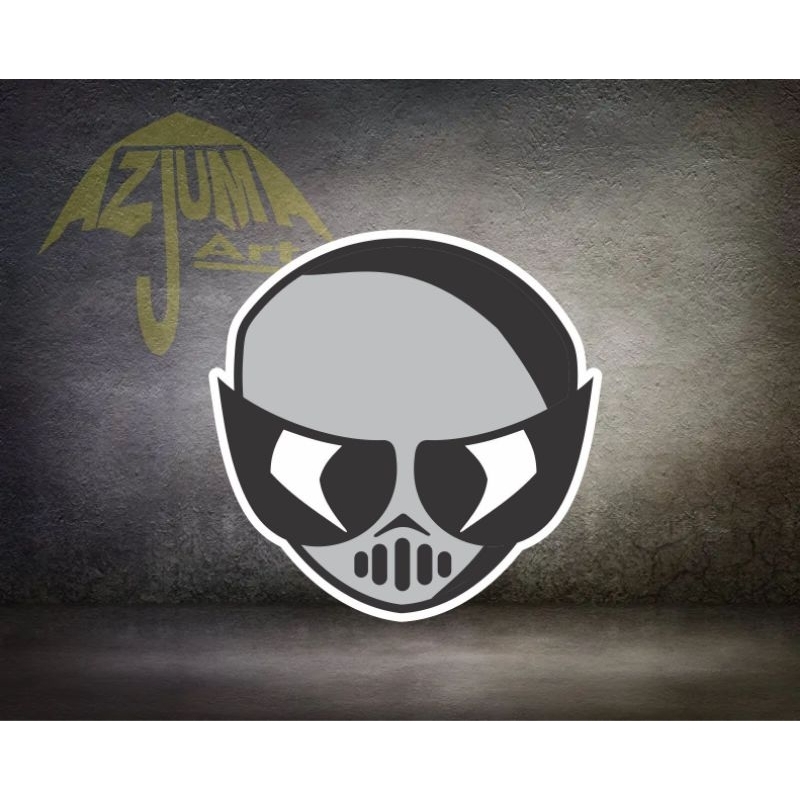 Sticker Cutting  CUSTOM  KEPALA untuk Helm