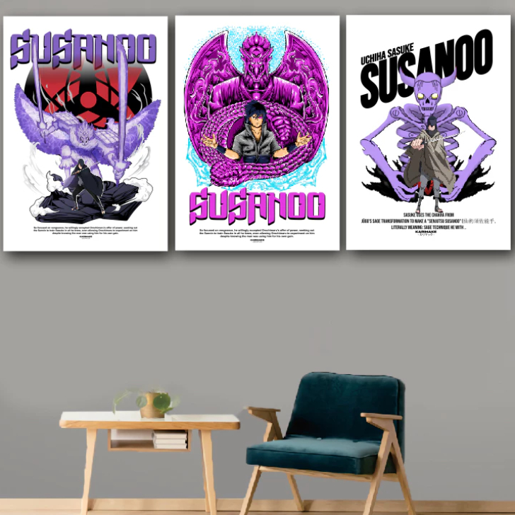 GILAN Poster Kayu Anime NARUTO SHIPPUDEN Poster Anime