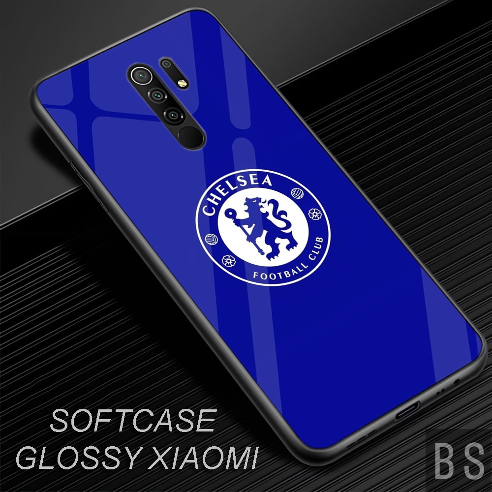 [ BS35 CHELSEA ]Case Glossy HD Redmi 8,9,9C,9T,10 4G,10 5G,A1,A1+5G,Kamera Protector Kesing Silikon 