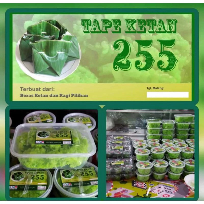 

Tape Ketan Hijau Asli Pati Kemasan 500g Tape ketan manis dan enak