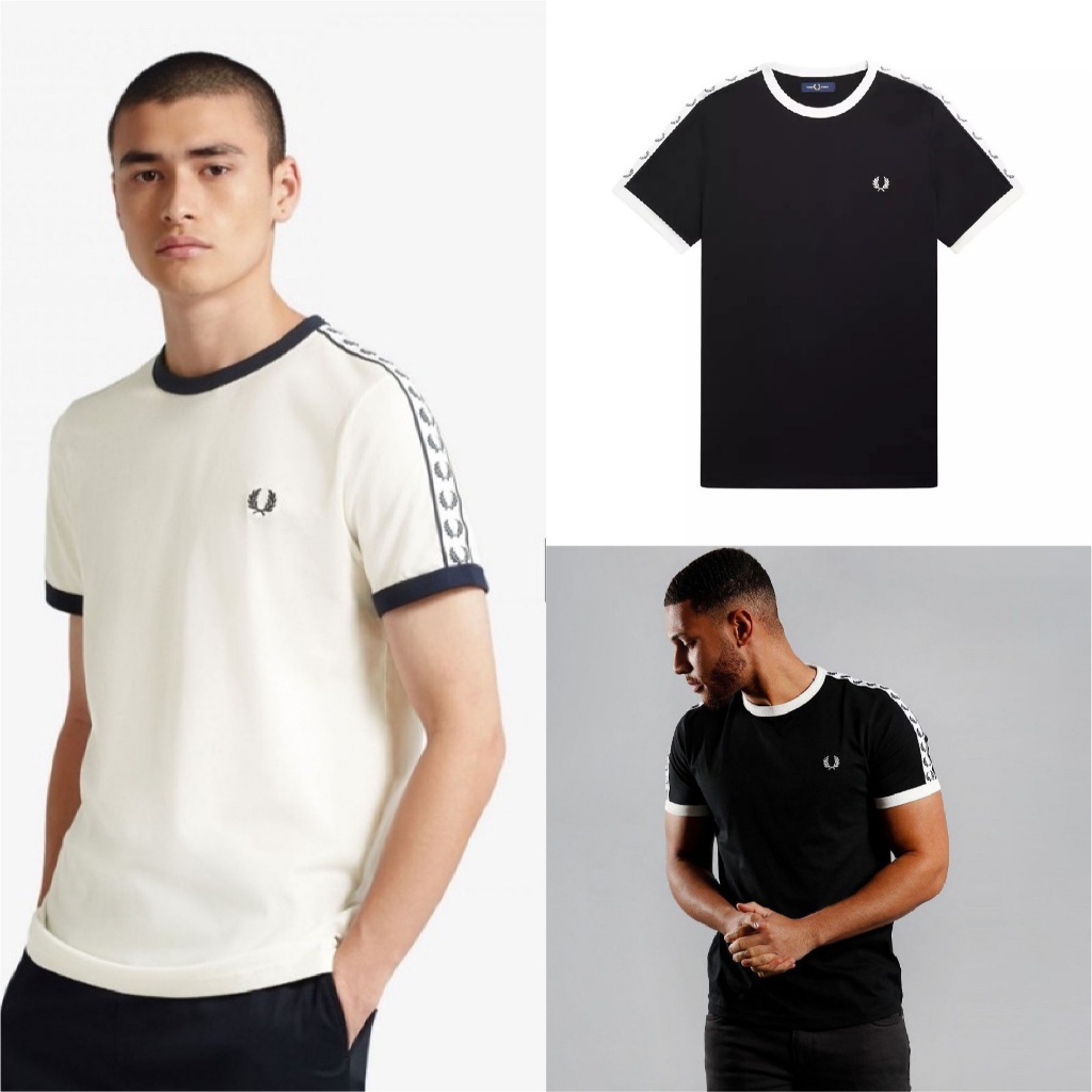 Kaos Pria - Taped Ringer T-shirt Pria Lengan Pendek