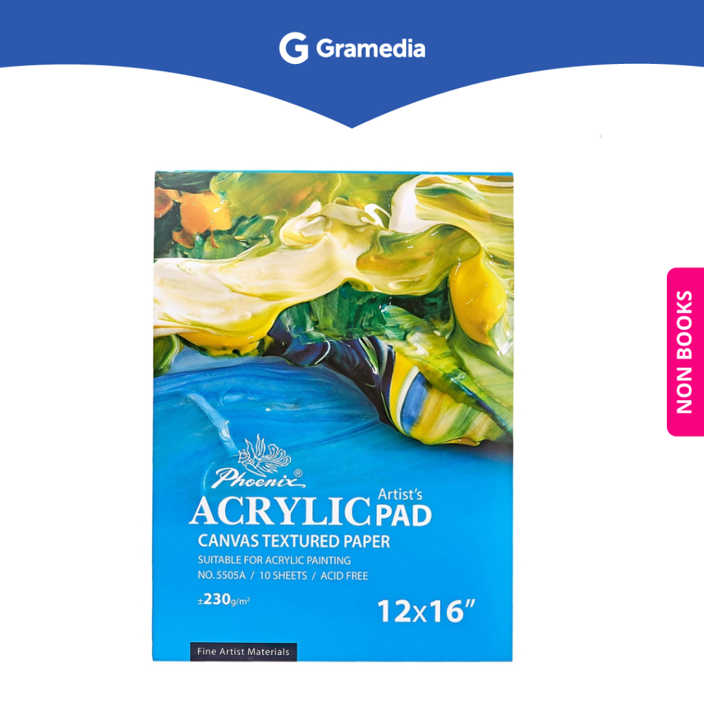 

Gramedia Surabaya - Phoenix Pad Acryl 5505A 12x16