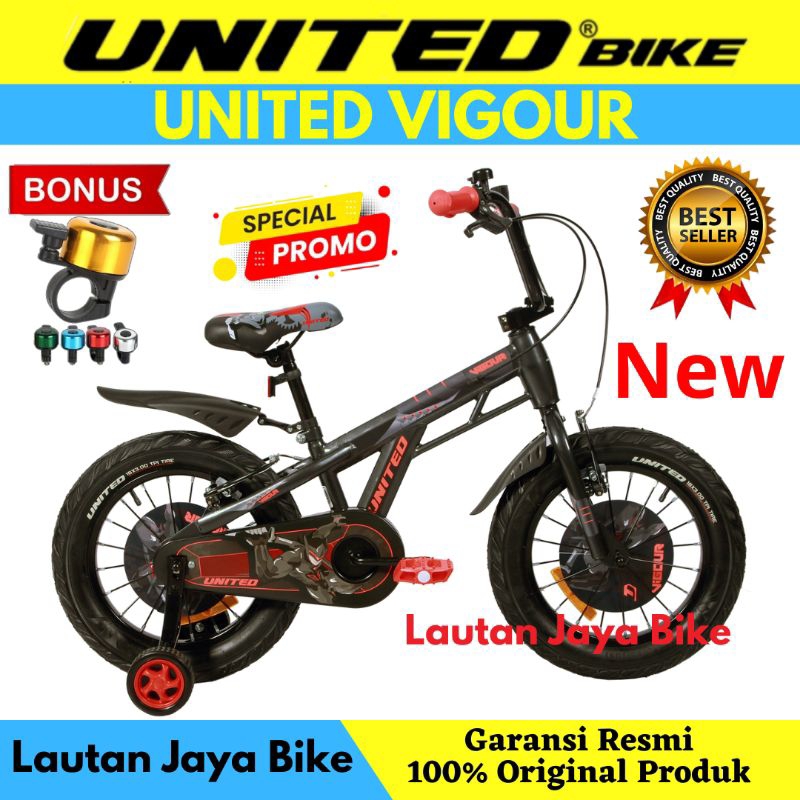 Sepeda Anak 12 16 18 Bmx United Vigour New