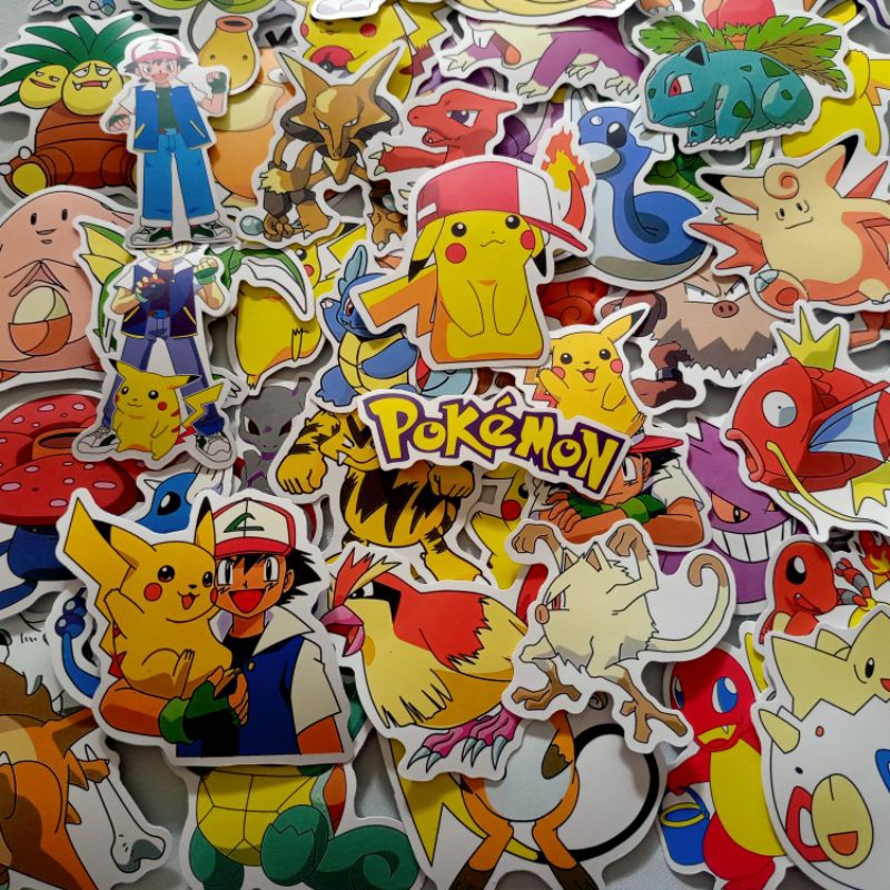 

50 Stiker Anime Pokemon