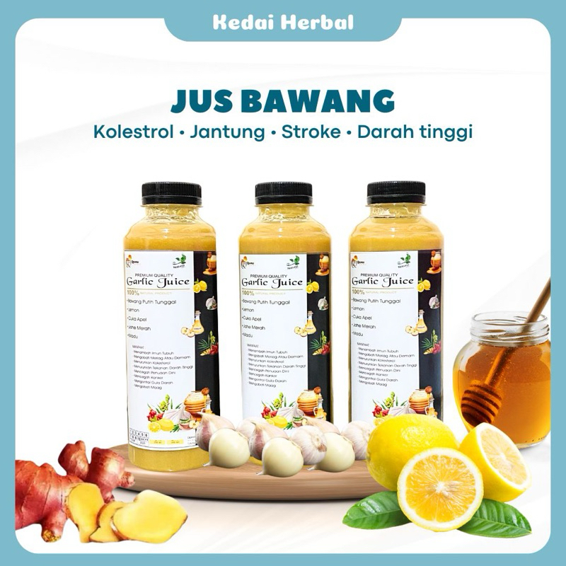 

Jus Bawang Tunggal Lemon Jahe Cuka Apel Madu 250ml