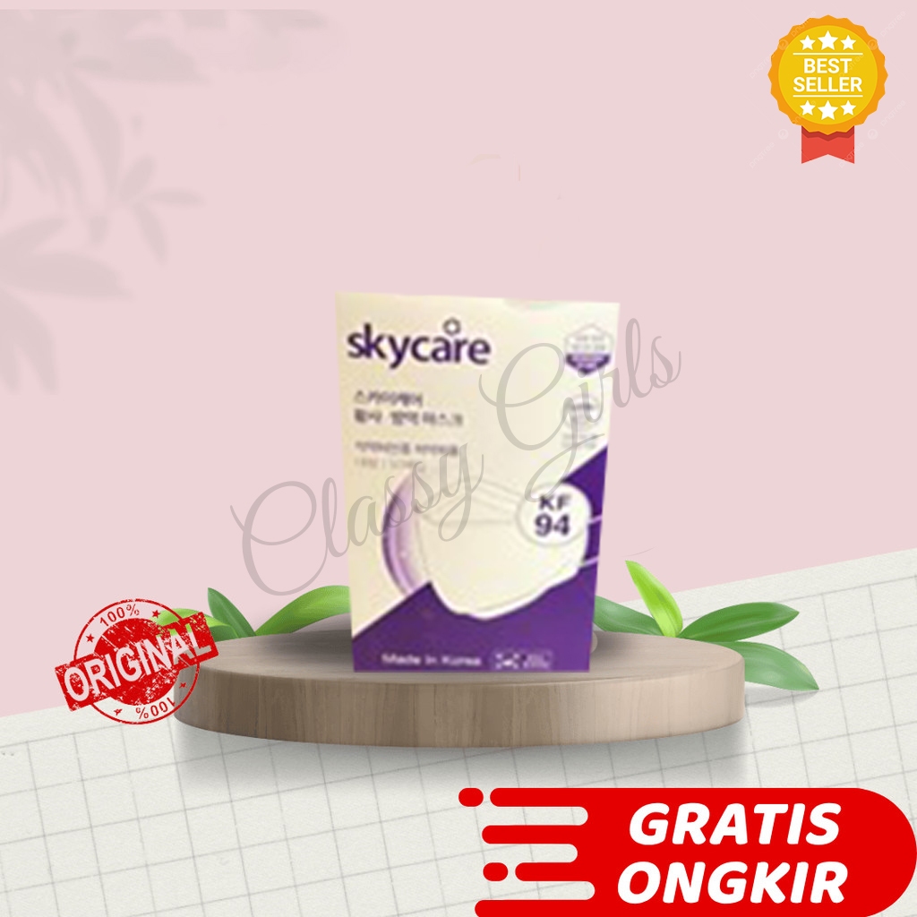SKYCARE MASKER KF94 KOREA ISI 50 SACHET KEMASAN ASLI PABRIK