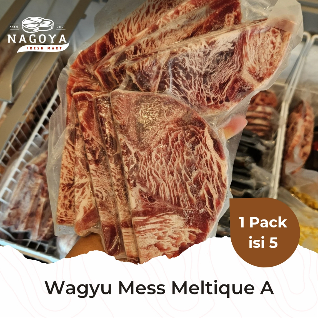 

Wagyu Mess Meltique A - Isi 5 Pcs | Premium | Grill | Daging BBQ