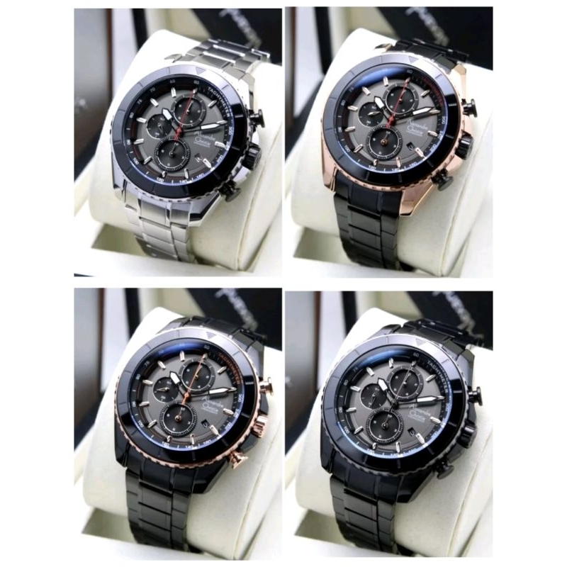 AC 6508 Jam Tangan Pria Alexandre Christie AC 6508 RANTAI AC6508 BLACK 6508 ORIGINAL AC 6508