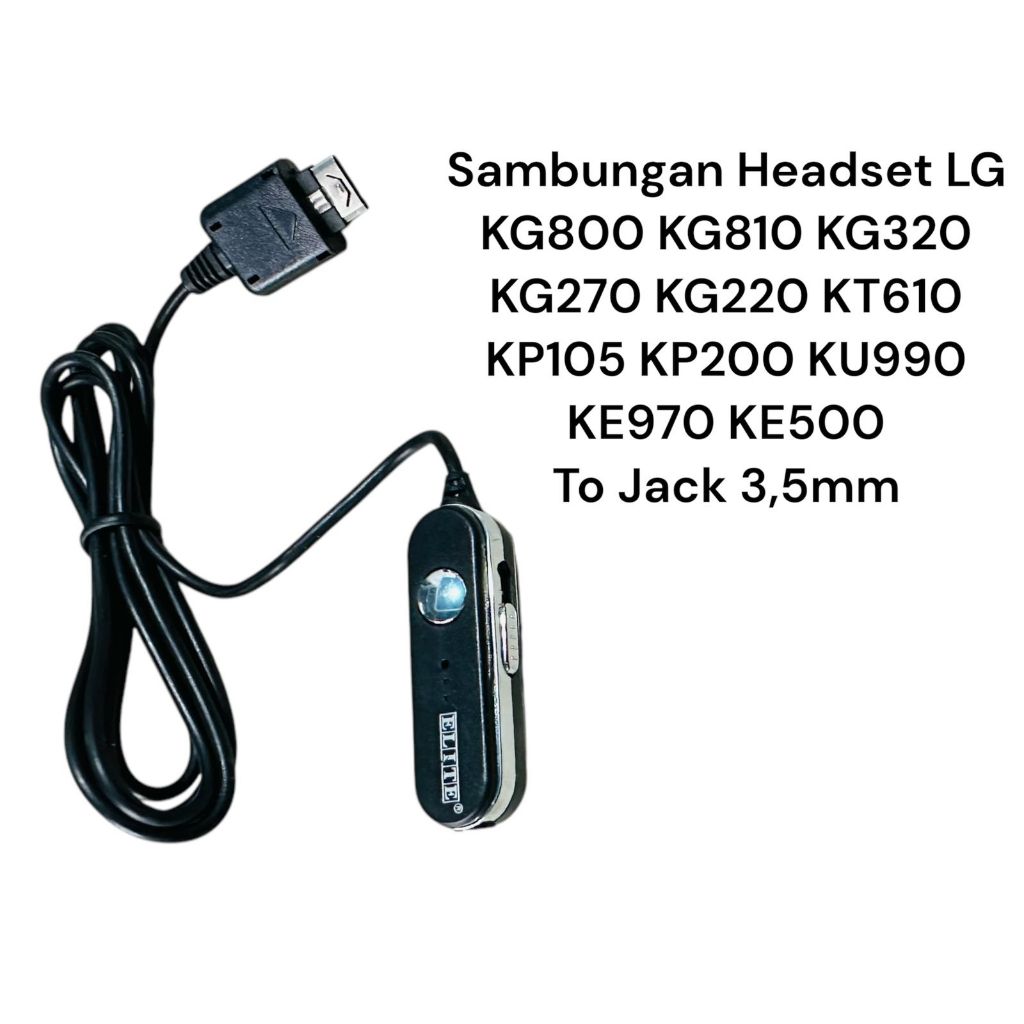 CUCI GUDANG SAMBUNGAN CONVERTER  HEADSET AUDIO FEMALE JACK 3,5MM TO LG CHOCOLATE KG800 KT610 KG810 K
