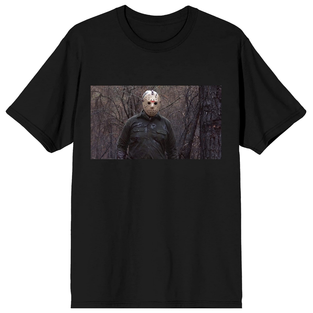 Bioworld Kaos Grafis Hitam Pria Jason Voorhees Friday The 13th - M