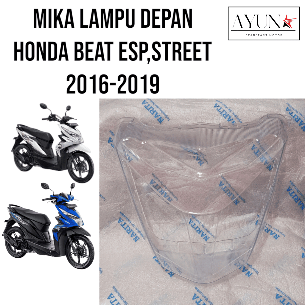 Mika kaca lampu depan beat street beat esp 2016-2019 mika lampu depan beat eco beat street