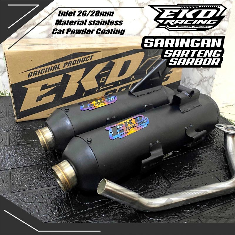 Knalpot Moncong Shijiro EKD RACING EXHAUST Beat Vario Scoopy Nmax Aerox Pcx Mio