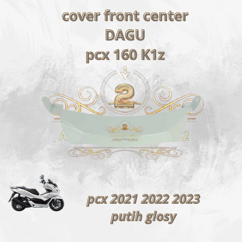 COD-Dagu Bawah Lampu Tutup Tameng Bawah PCX 150 Lampu dan Pcx 160 K1Z 2022 Non Original Putih Glossy