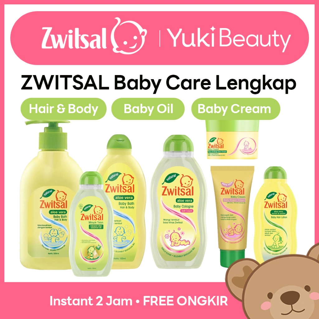 ❤ YUKI Manado ❤ ZWITSAL Lengkap Perawatan Bayi Rambut Tubuh Minyak Telon Sabun Baby Oil Krim Lotion