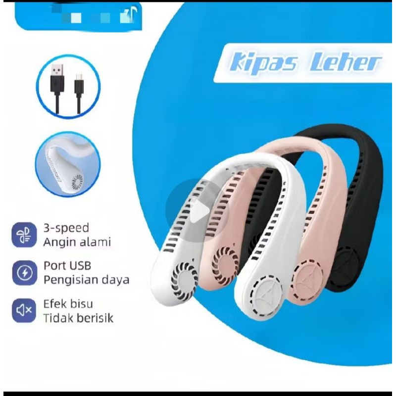 kipas leher portable /kipas gantung dileher bisa di cas