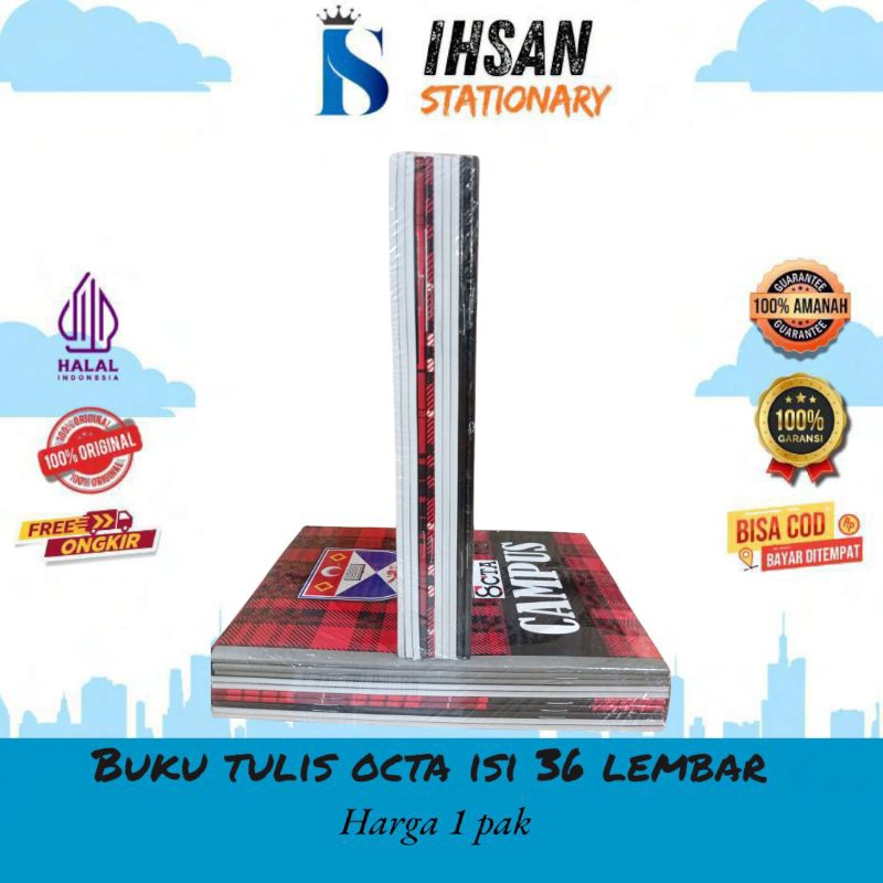 

RK Buku Tulis octa Campus Isi 36 Lembar (1 Pack)