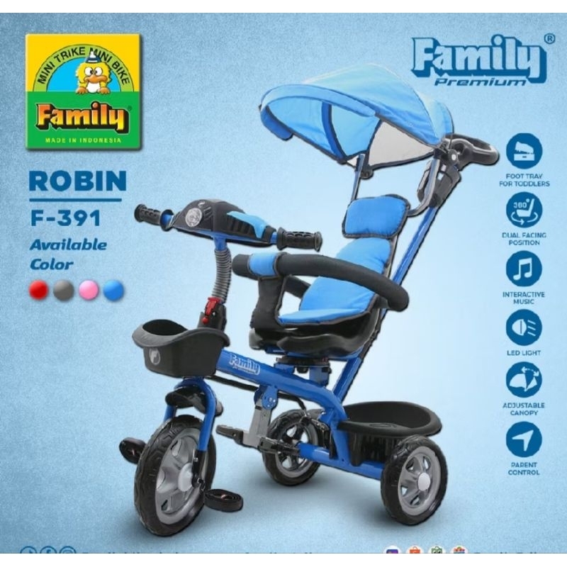 Sepeda anak 3 roda family