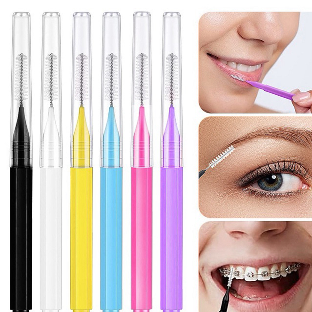 1pcs sikat alis mini / sikat behel / tusuk gigi behel