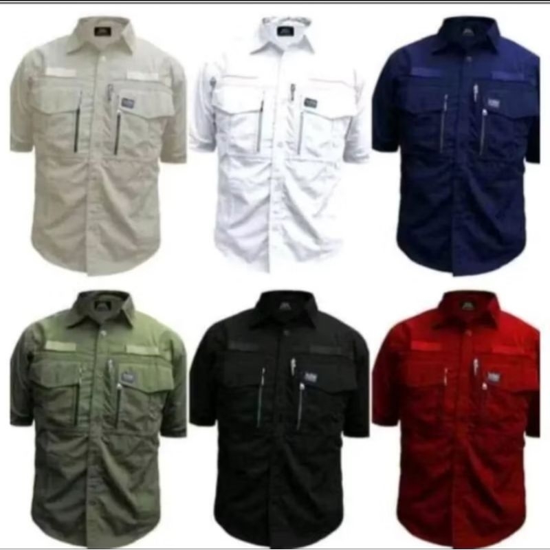 BAJU KEMEJA PENDEK W-TAC
