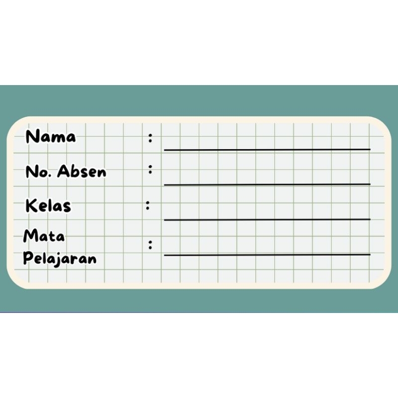 

stiker nama mata pelajaran (isi 20pcs)