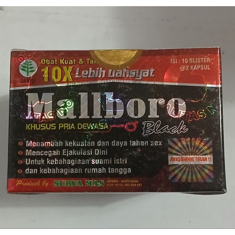 

MALLBORO BLACK ORIGINAL 100%