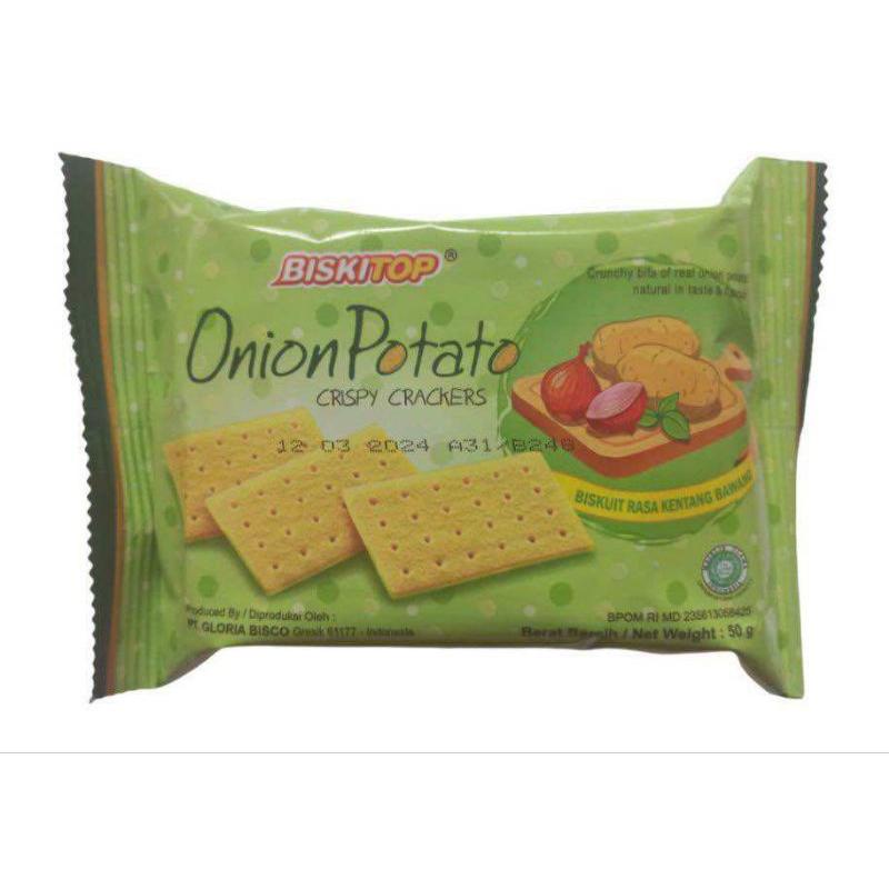 

Biskitop OnionPotato Crispy Crackers