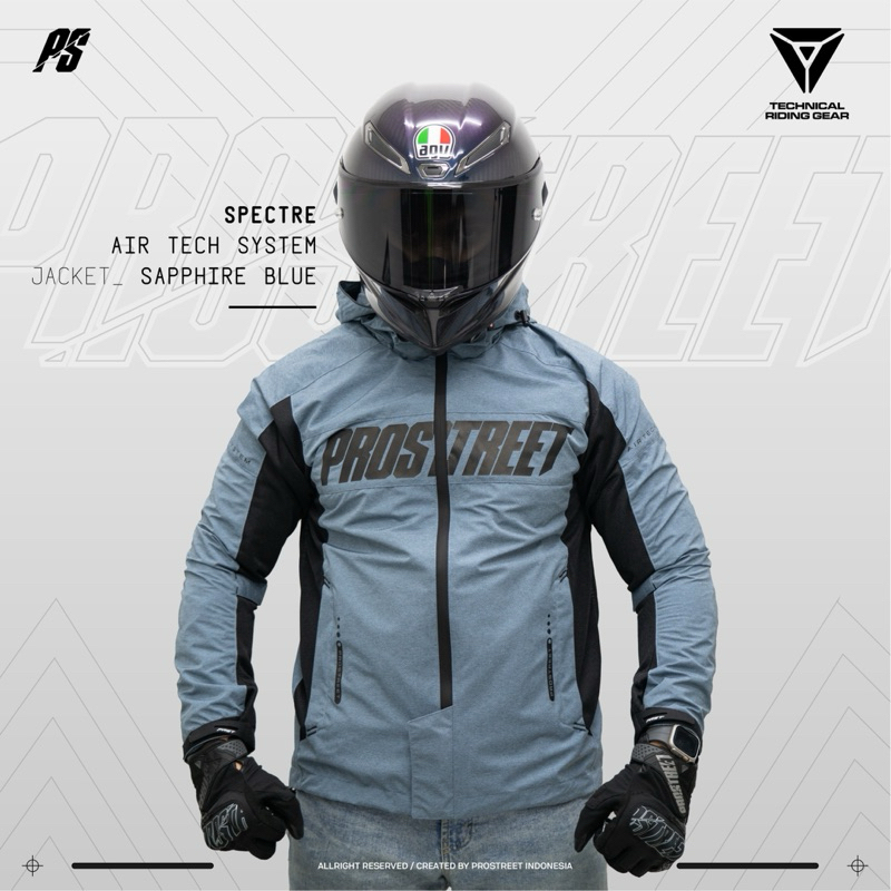JAKET PROSTREET SPECTRE AIR TECH SYSTEM SHAPPIRE BLUE ORIGINAL