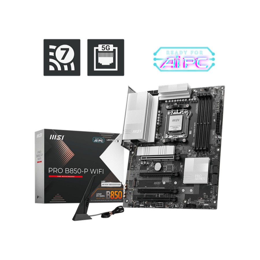 MSI PRO B850-P WIFI | Motherboard AMD B850 AM5 DDR5 ATX