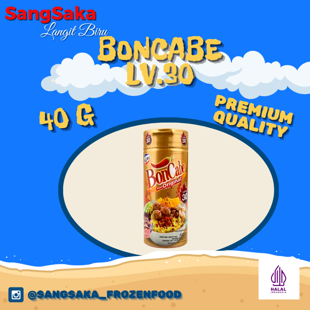 

BUMBU KOBE BON CABE LAVEL 30 BERAT 40 GRAM