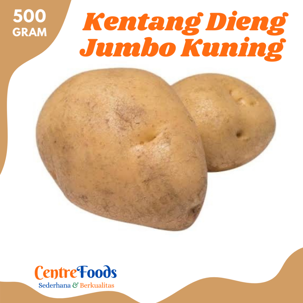 

KENTANG DIENG Jumbo - Kuning Besar Fresh | 500gr [ Harga Per 0,5 Kg ]
