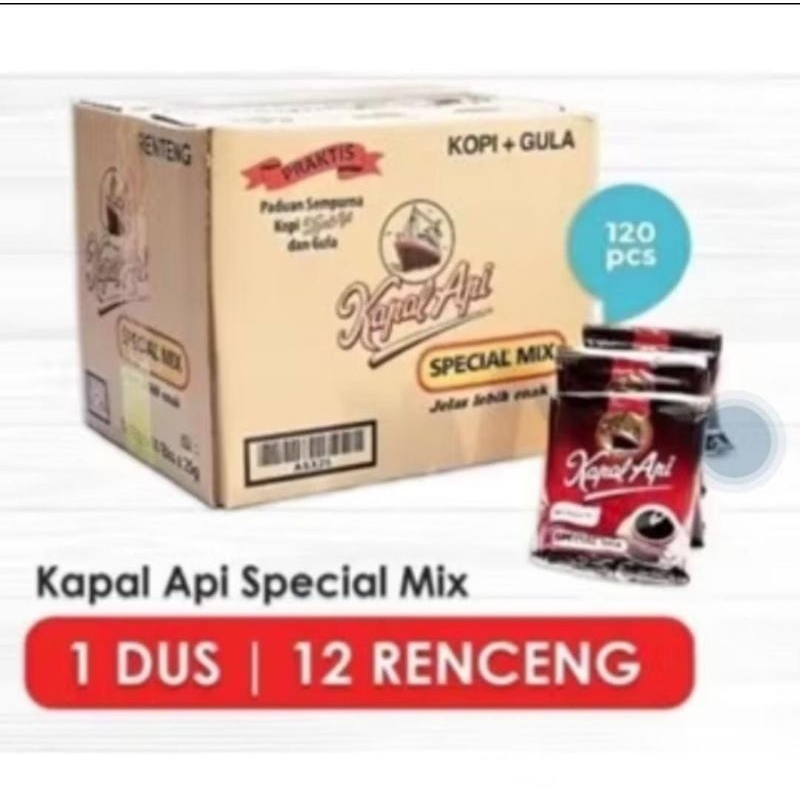 

Kopi Kapal Api Spesial Mix isi / Kopi Kapal Api + Gula