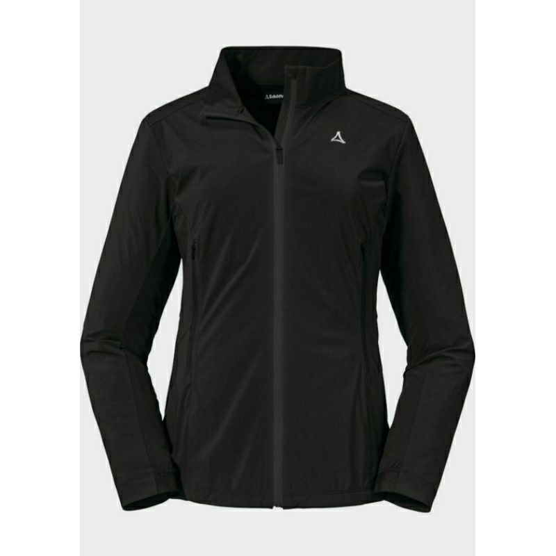 SCHOFFEL AVDALEN SOFTSHELL WOMEN'S BLACK JAKET HIKING TREKKING WINTER ORIGINAL