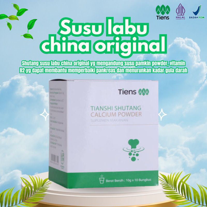 

SHUTANG KALSIUM - Susu labu china original obat diabetes menurunkan kadar gula memperbaiki pankreas
