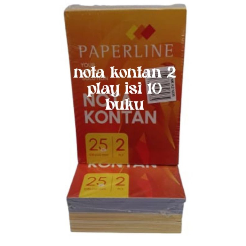 

(10pcs/1pack)Paperline Nota Kontan 25/2