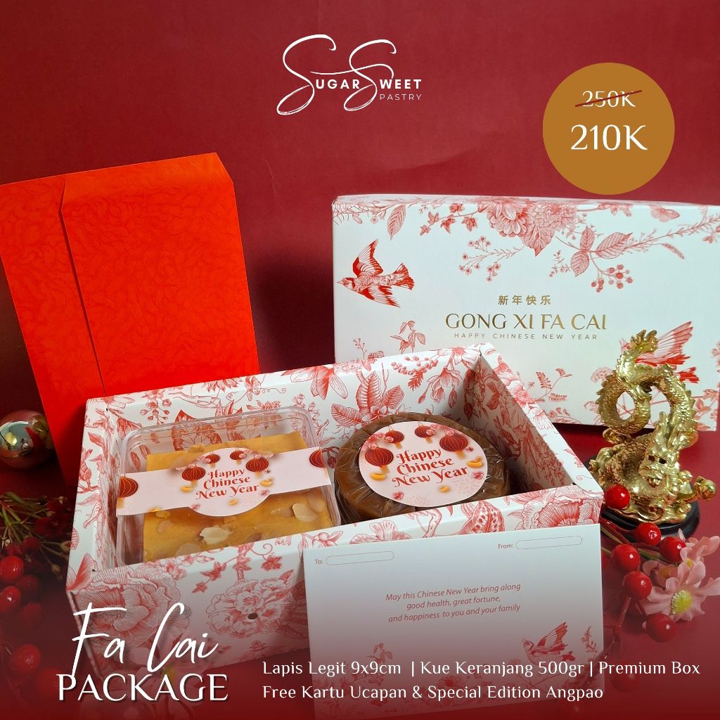 

[SugarSweetPastry] Hampers Imlek Premium Hampers CNY Hampers Lapis Legit Nastar Hampers Kue Keranjang Imlek