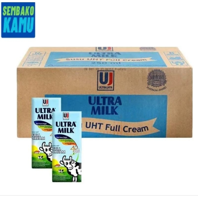 

Susu Ultra Milk UHT 1 Dus 250 ml x 24 pcs