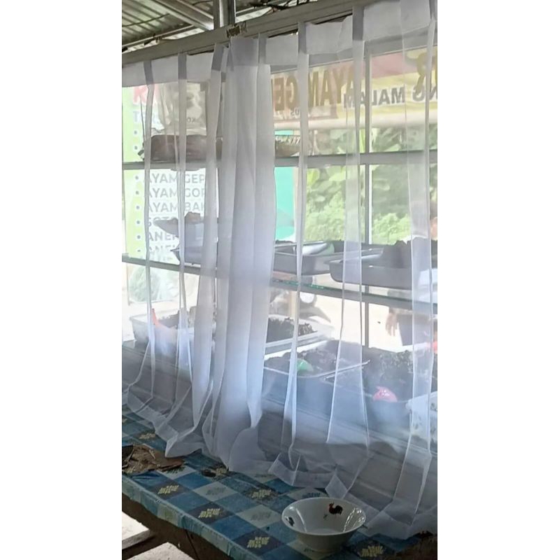 Piyugardening Gorden Etalase Warung Makan Tirai Etalase Rumah Makan Gorden Tirai Vitrase