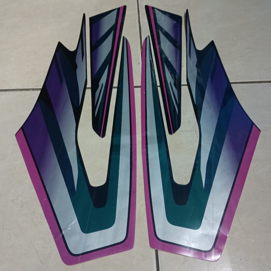 stiker striping yamaha rx king 1997 ungu lis body standar berkualitas original