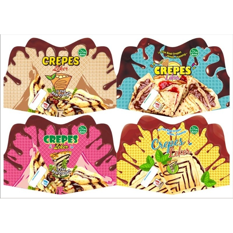 

1000pcs kertas kemasan crepes / kemasan crepes termurah / wadah leker / kertas crepes murah