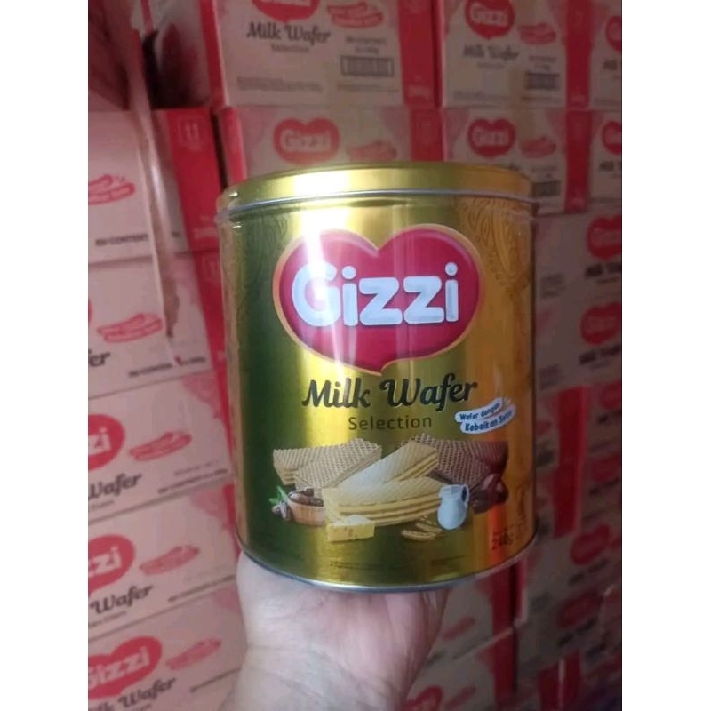 

Gizi wafer kaleng ready buanyak,- per kaleng