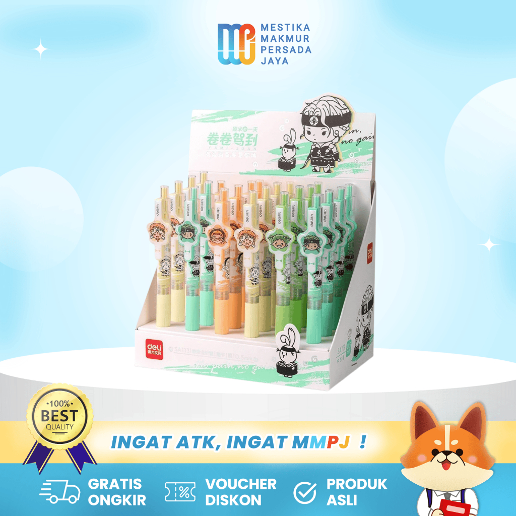 

Deli Pulpen Gel / Gel Pen Karakter Kartun Lucu SA113