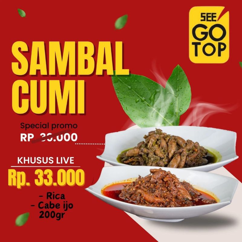 

Sambal Cumi 200gr Seegotop