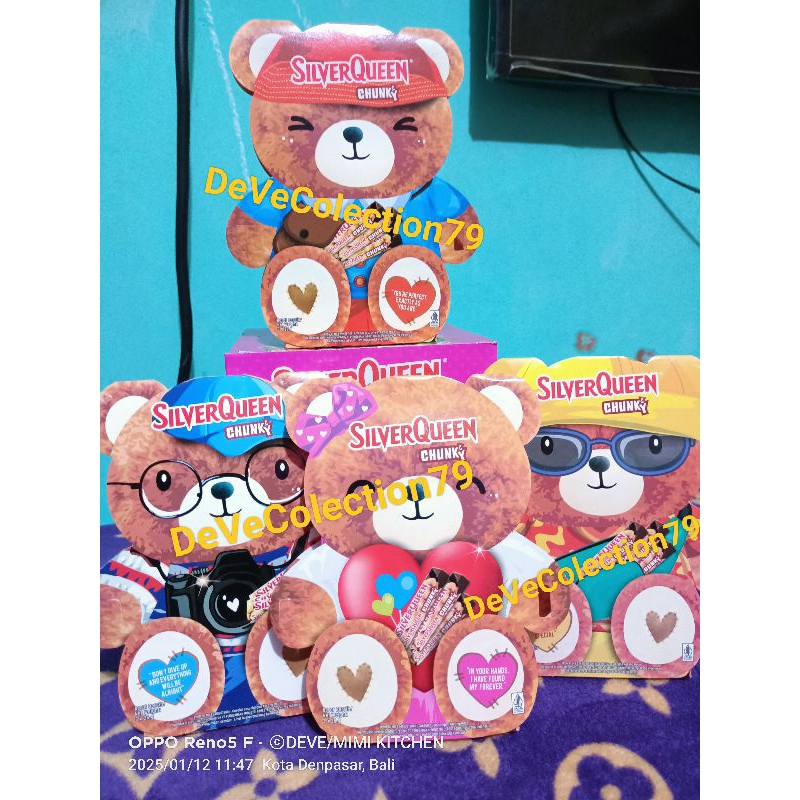 

Silverqueen Chunky Bar EDISI VALENTINE KHUSUS LUAR KOTA COKLAT VALENTINE COVER TEDDY BEAR