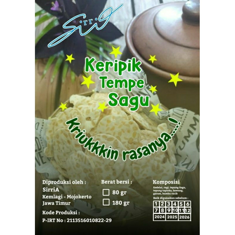 

keripik tempe sagu