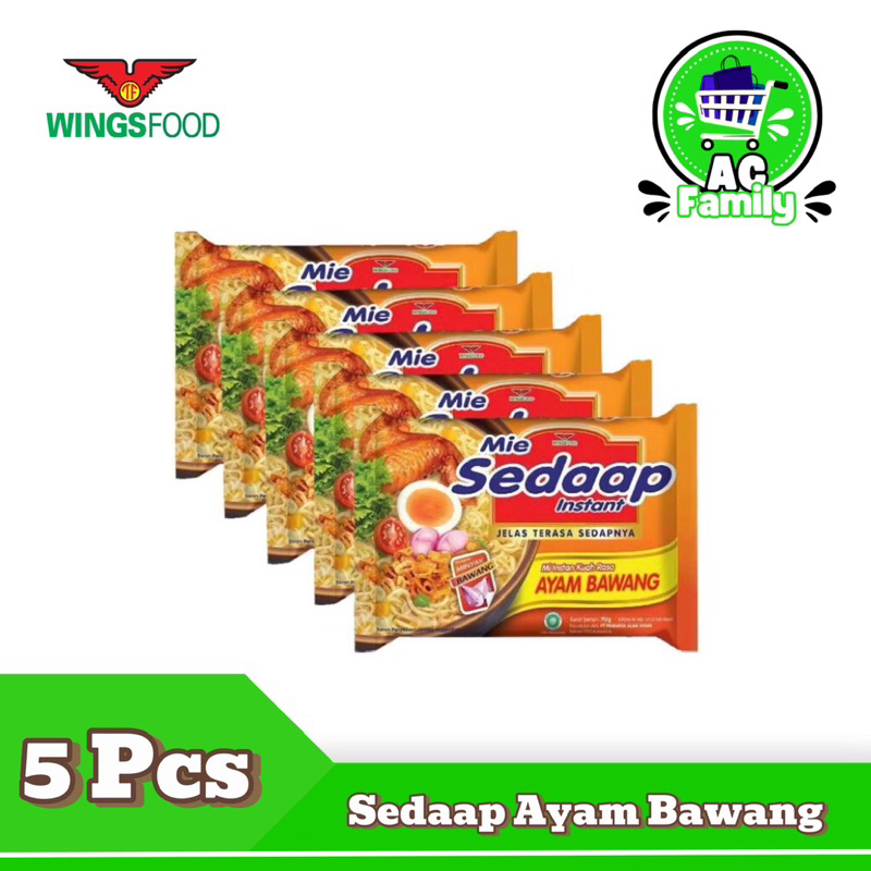 

Mie Sedaap Ayam Bawang 70gr x 5 pcs