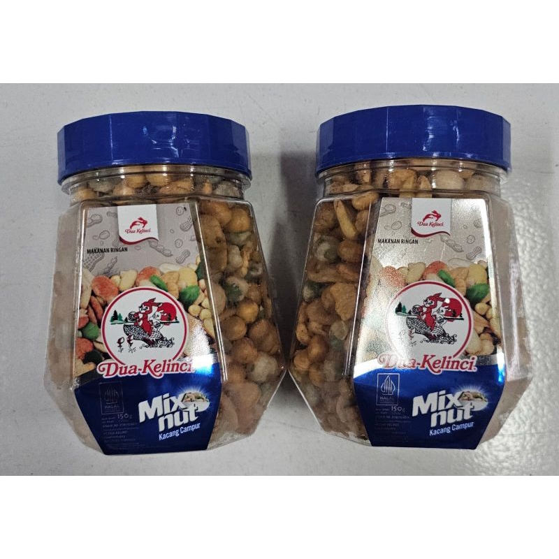 

DUA KELINCI Mix Nut 150g & Lofet daun jeruk 120g-Toples