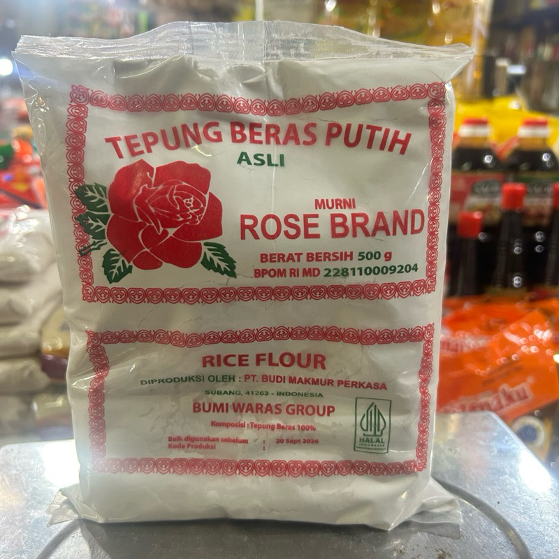 

Tepung Beras Putih Asli Murni Rose Brand (500gr)