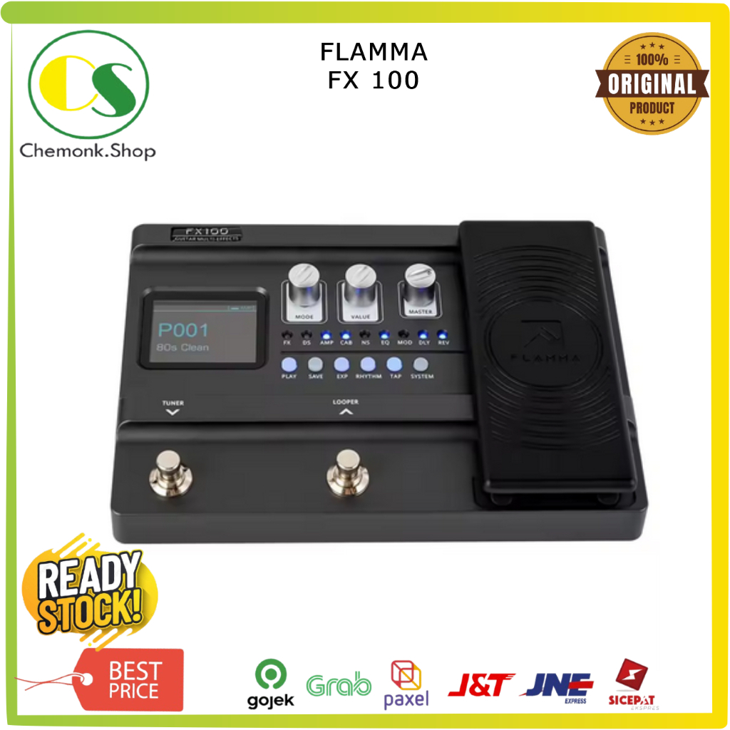Efek Gitar Flamma FX100 / Flamma FX-100 / FX 100 Digital Guitar Multi Effects Processor