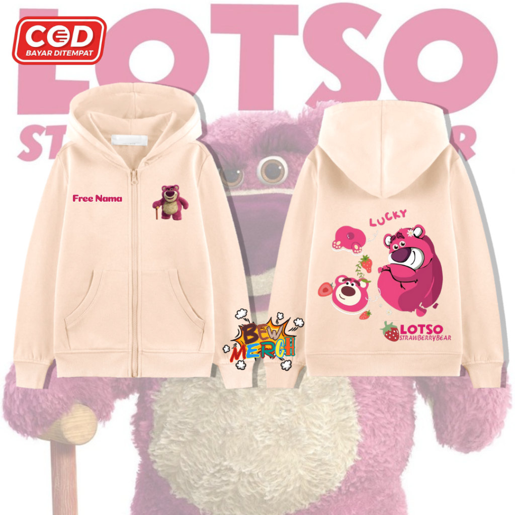 Hoodie Zipper Anak Lotso / Jaket Anak Lotso